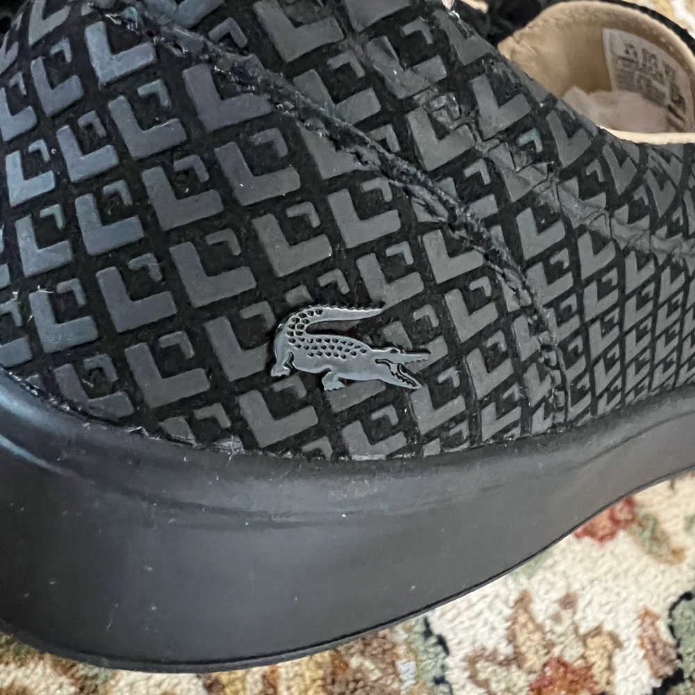 Lacoste Black Slip-On Shoes – Size EU 37.5 / US 6.5 (Fits Like US 7) - Picture 6 of 13